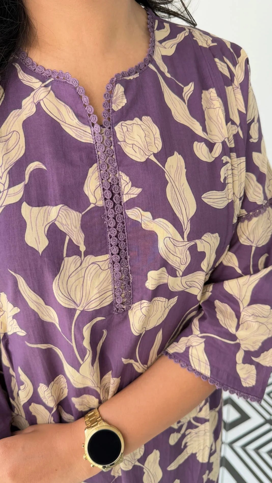 Bloom Purple Kurta Pants