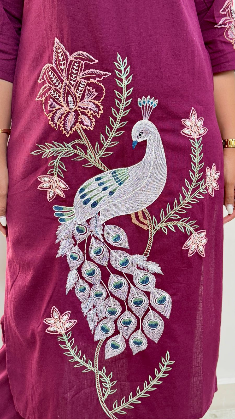 Mayur Maroon Kurta Pants